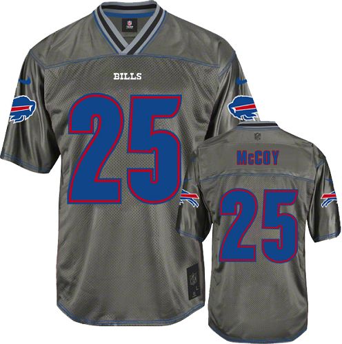 Men's Elite LeSean McCoy Nike Jersey Grey - #25 Vapor NFL Buffalo Bills